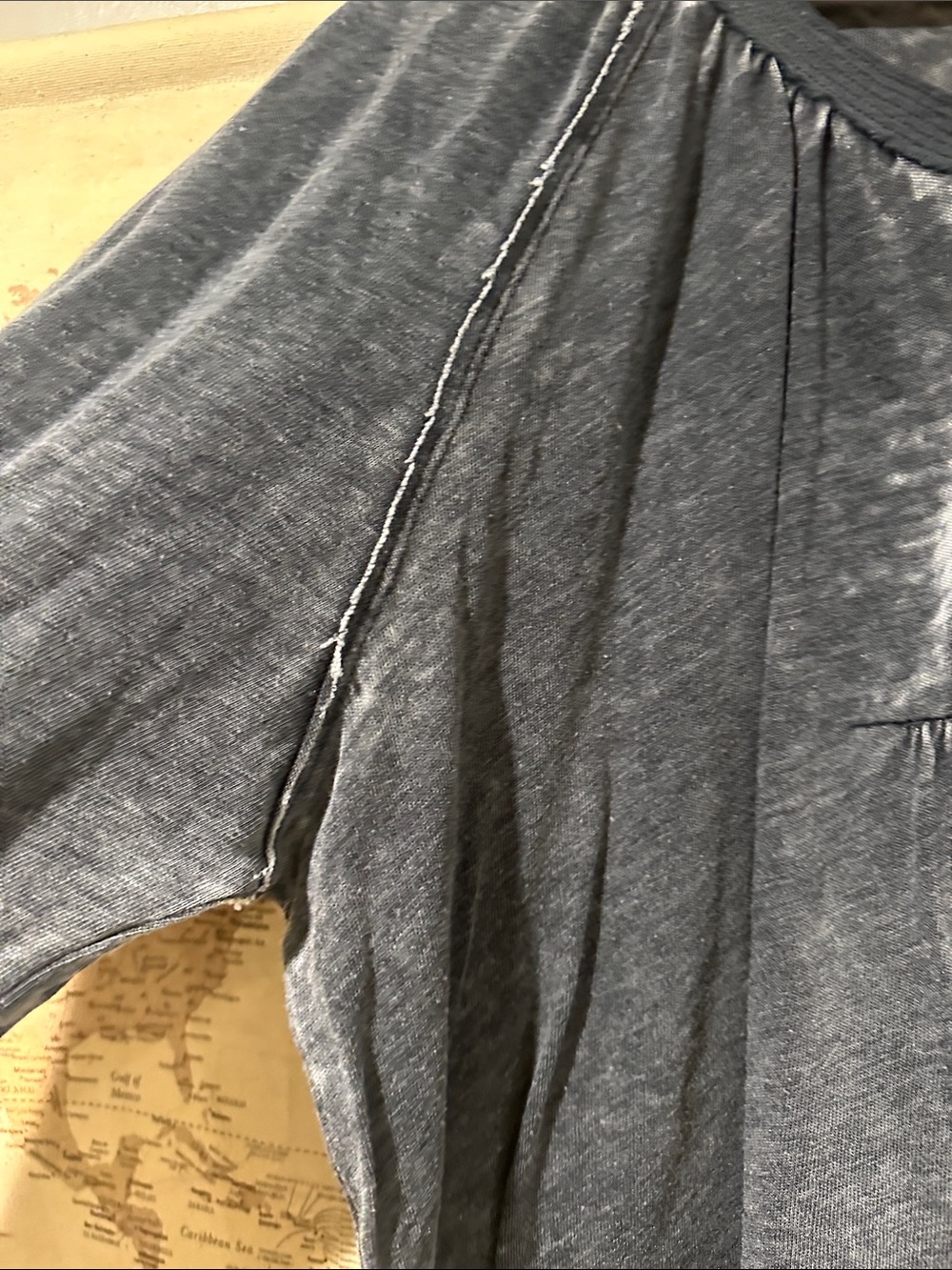 We The Free Washed gray Long-Sleeve Peasant Top - Picture 4 of 11